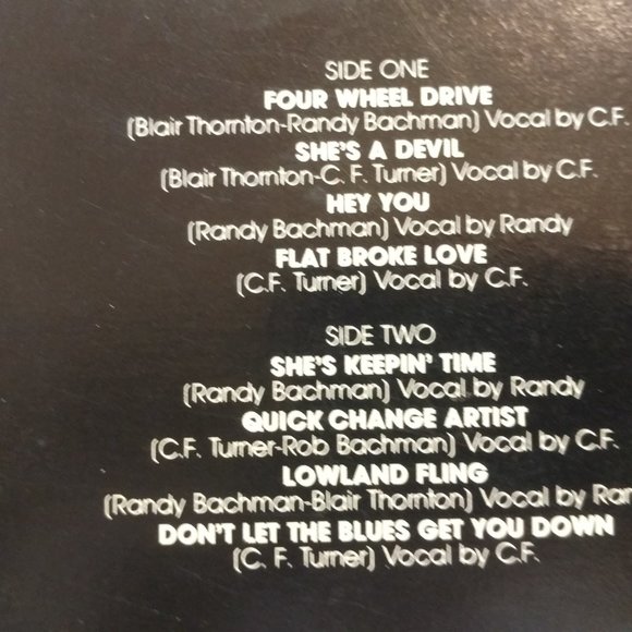 Four Wheel Drive Bachman Turner Overdrive Album NM - Picture 9 of 10